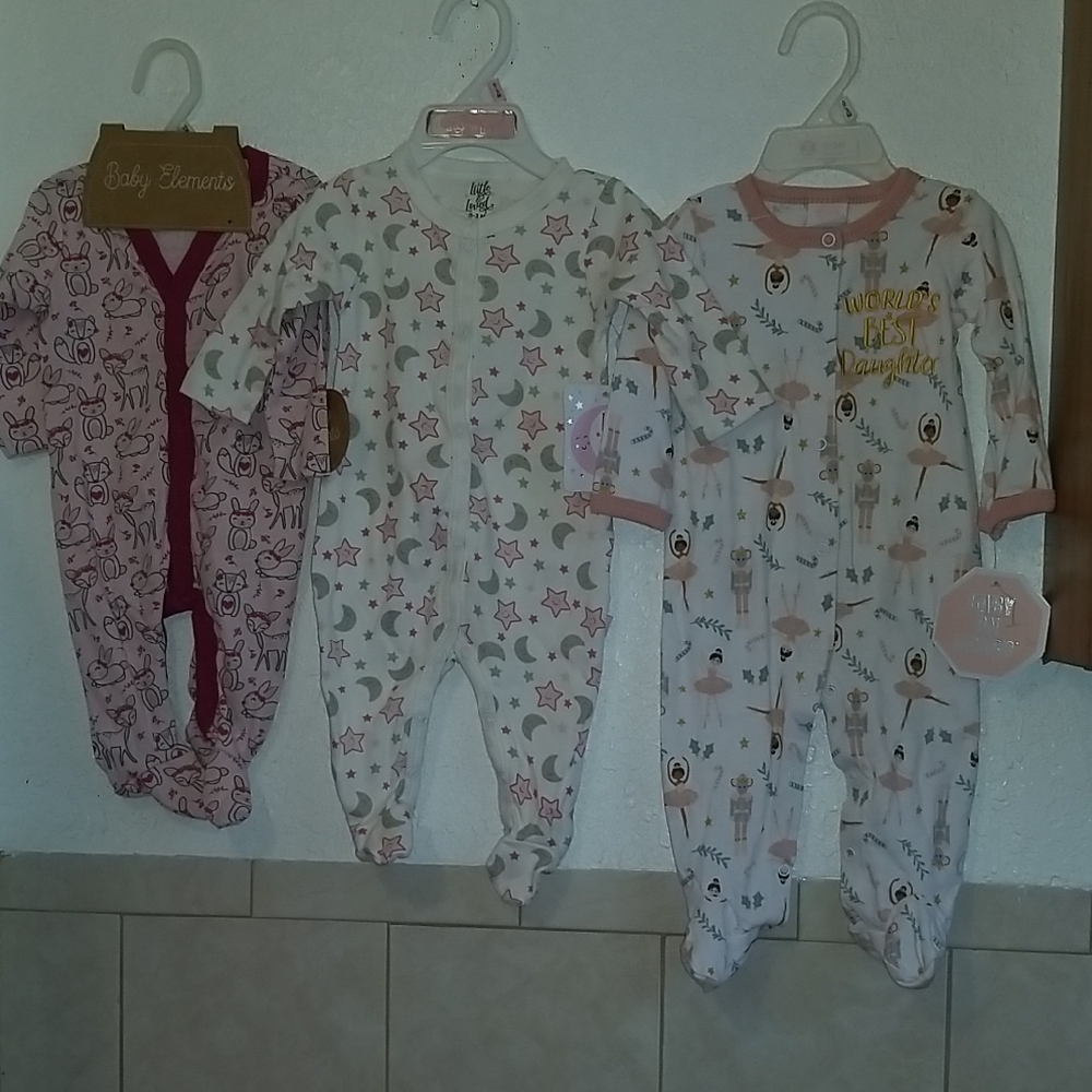 0-3 Months Girls Onesies